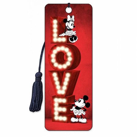 Mickey and Minnie Love 3D Moving Image Love Bookmark