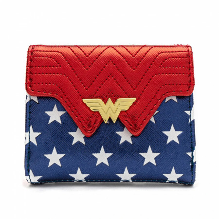 Wonder Woman Loungefly Metallic Faux Leather Wallet
