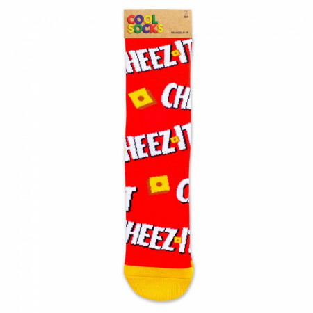 Cheez-It Cracker Logo Red And Orange Socks
