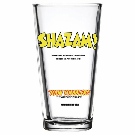 Shazam in Flight Pint Glass