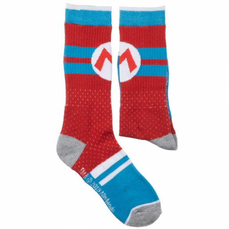 Super Mario Bros Mesh Athletic Crew Socks