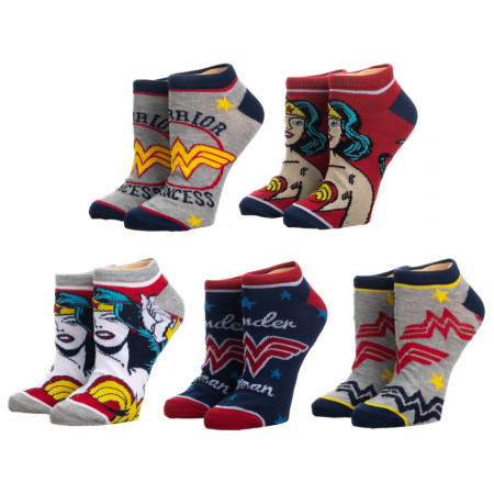 Wonder Woman 5-Pack Ankle Socks