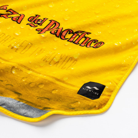 Pacifico Yellow Beer Can Shaped Beach Towel