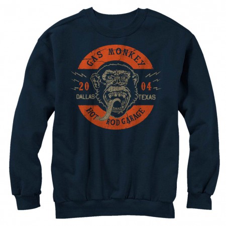 Gas Monkey Garage Full Circle Blue Long Sleeve T-Shirt