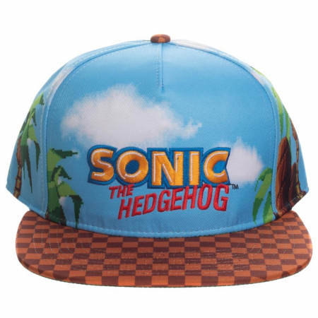 Sonic The Hedgehog All Over Print Adjustable Hat