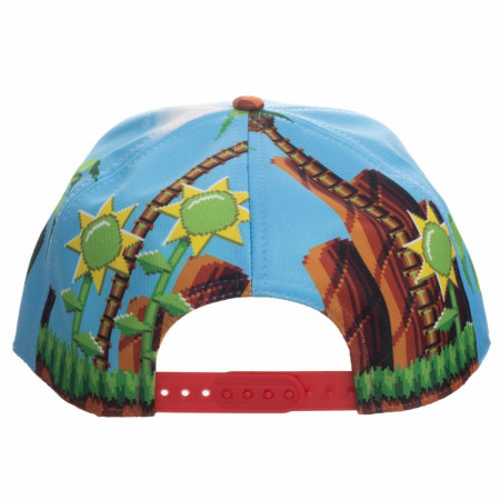 Sonic The Hedgehog All Over Print Adjustable Hat