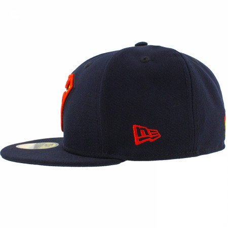 Superman Classic Symbol on Navy New Era 59Fifty Fitted Hat