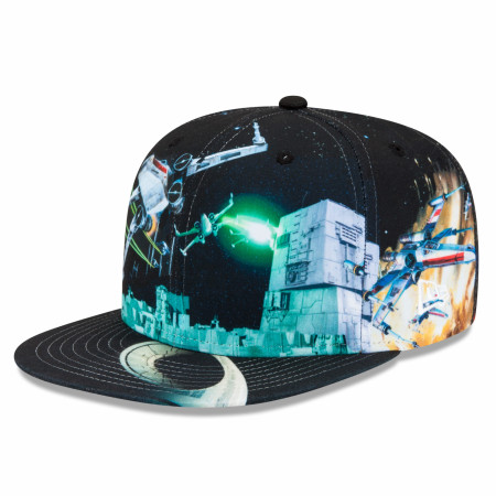 Star Wars Episode 4 Death Star Battle Scene New Era 59Fifty Fitted Hat