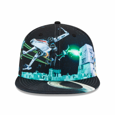 Star Wars Episode 4 Death Star Battle Scene New Era 59Fifty Fitted Hat