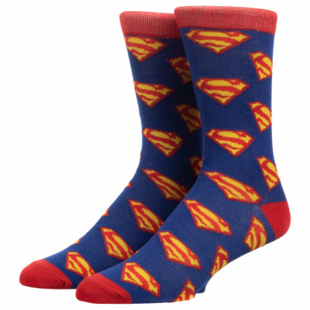 Superman All Over Print Crew Socks