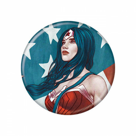 Wonder Woman Portrait 1.25 Inch Button