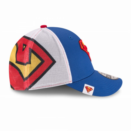 Superman Classic Emblem New Era 39Thirty Fitted Hat-Medium/Large