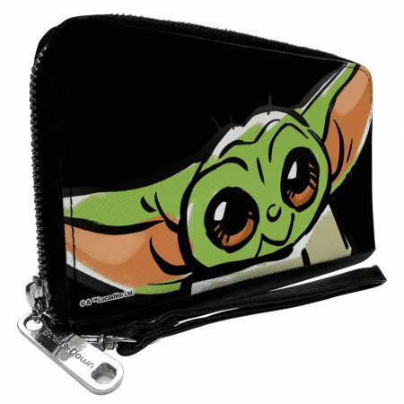 The Mandalorian Baby Yoda Zip Around Women's Wallet