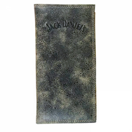 Jack Daniel's Charcoal Leather Rodeo Wallet
