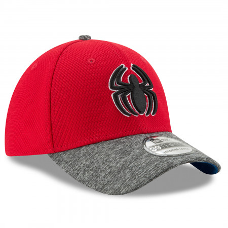 Spider-Man Shaded Team Colors New Era 39Thirty Flex Fitted Hat