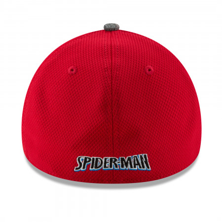 Spider-Man Shaded Team Colors New Era 39Thirty Flex Fitted Hat
