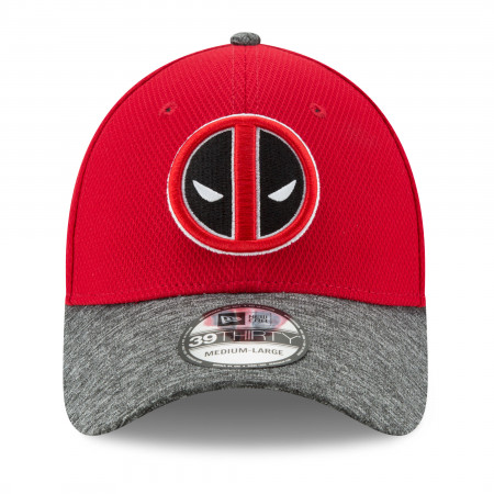 Deadpool Shaded Team Colors New Era 39Thirty Fitted Hat