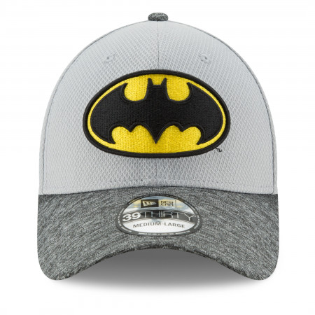 Batman Shaded Team Colors New Era 39Thirty Flex Fitted Hat