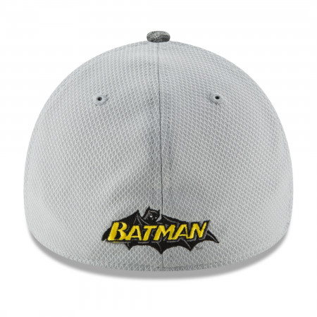 Batman Shaded Team Colors New Era 39Thirty Flex Fitted Hat