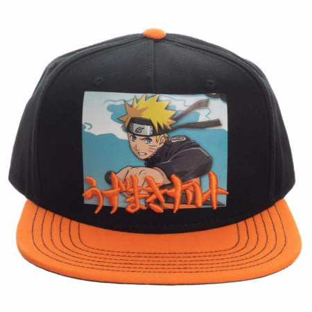 Naruto Printed Screenshot with Embroidery Snapback Hat