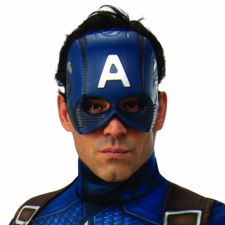 Captain America Adult Costume Half Mask