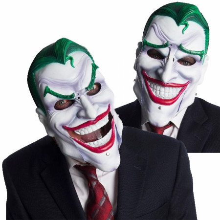 Joker Costume Mask With Moving Eyebrows and Mouth