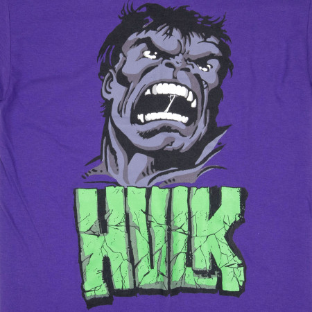 The Incredible Hulk Attack in Purple T-Shirt