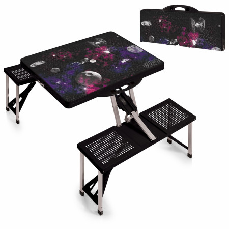 Star Wars Death Star Picnic Table Portable Folding Table with Seats