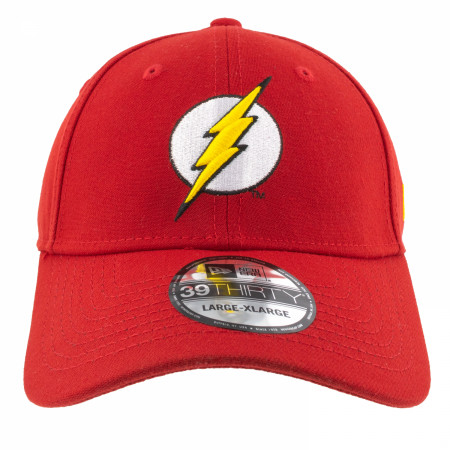 The Flash Classic Symbol Color Block New Era 39Thirty Fitted Hat