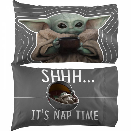 Star Wars The Mandalorian The Child Nap Time Reversible Pillowcase