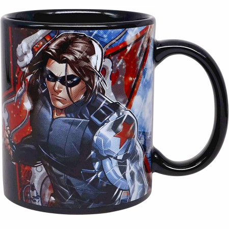 Marvel The Winter Soldier Character and Symbol 11oz Ceramic Mug