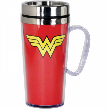 Wonder Woman Symbol Travel Mug