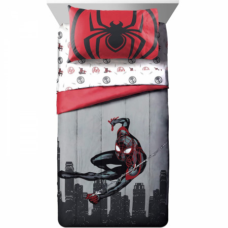 Marvel Spider-Man Miles Morales New Kid Twin Bed Set