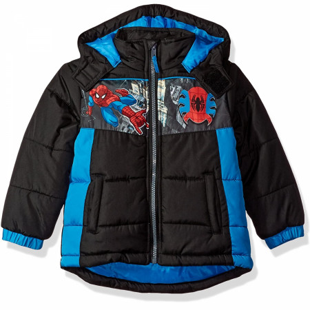 Spider-Man Character Toddler Puffer Coat