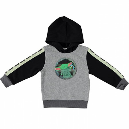 Star Wars The Mandalorian The Child Grogu Lenticular Patch Youth Hoodie Set
