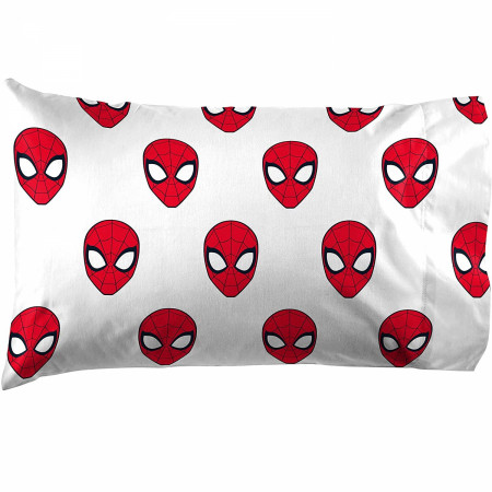 Marvel Spider-man All Over Spidery Face 3-Piece Full Sheet Set