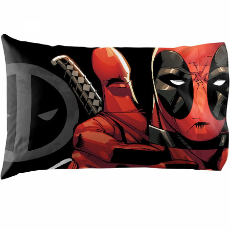 Deadpool Symbols Queen Sheet Set