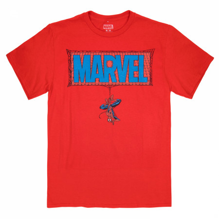 Marvel Comics Text Brand Spider-man Themed T-shirt