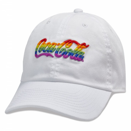 Coca-Cola Rainbow Logo Washed Slouch Dad Hat