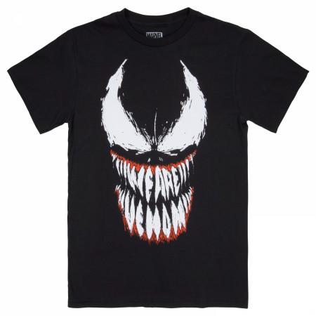 Venom Face With We Are Venom Teeth T-Shirt