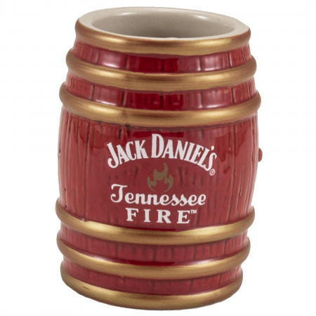 Jack Daniel's Tennessee Fire Barrel Ceramic Shot Glass