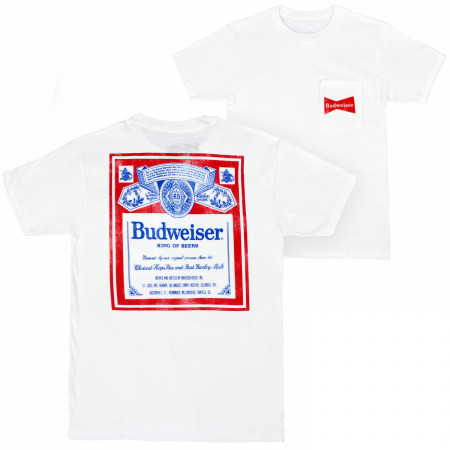 Budweiser Vintage Label Front and Back T-Shirt