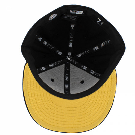 Superman Gold Logo Black Colorway New Era 59Fifty Fitted Hat