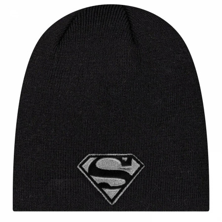 Superman Silver Logo New Era Knit Beanie