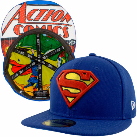 Superman Action Comics #1 Underside Print New Era 59Fifty Fitted Hat