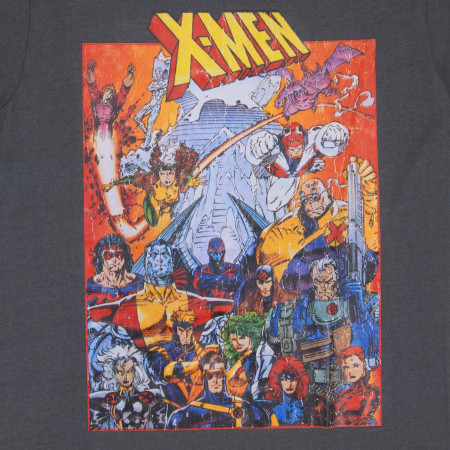 X-Men Group Shot Distressed Art T-Shirt