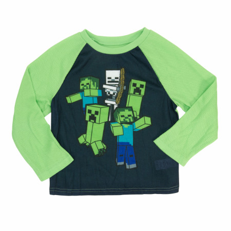 Minecraft Mobs All Over Print Long Sleeve Youth's 2-Piece Pajamas