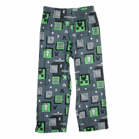 Minecraft Pixel Creeper Boy's 2-Piece Pajamas