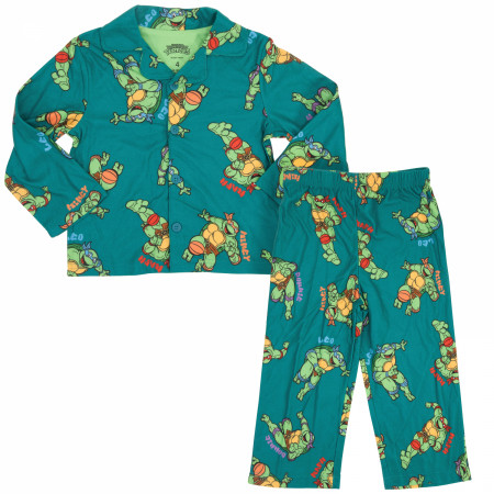 Teenage Mutant Ninja Turtles Character Print Boy's 2-Piece Pajamas