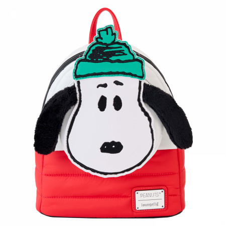 Peanuts Winter Snoopy Holiday Collection Mini Backpack By Loungefly